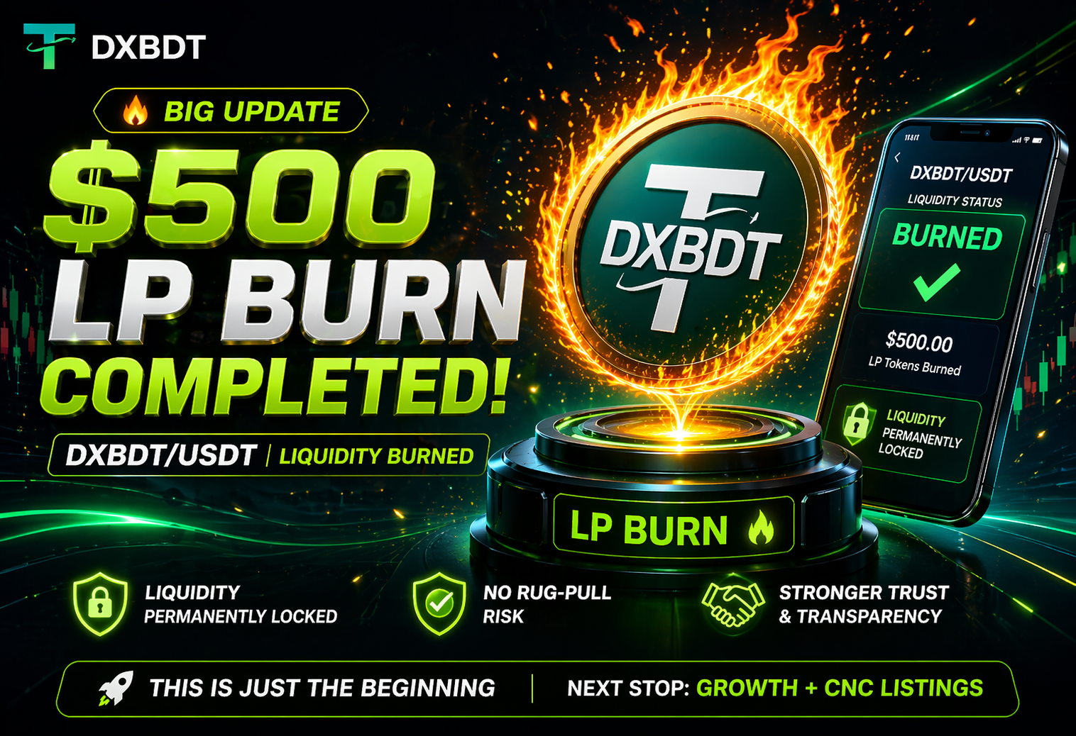 DXBDT CoinGecko Listing Application